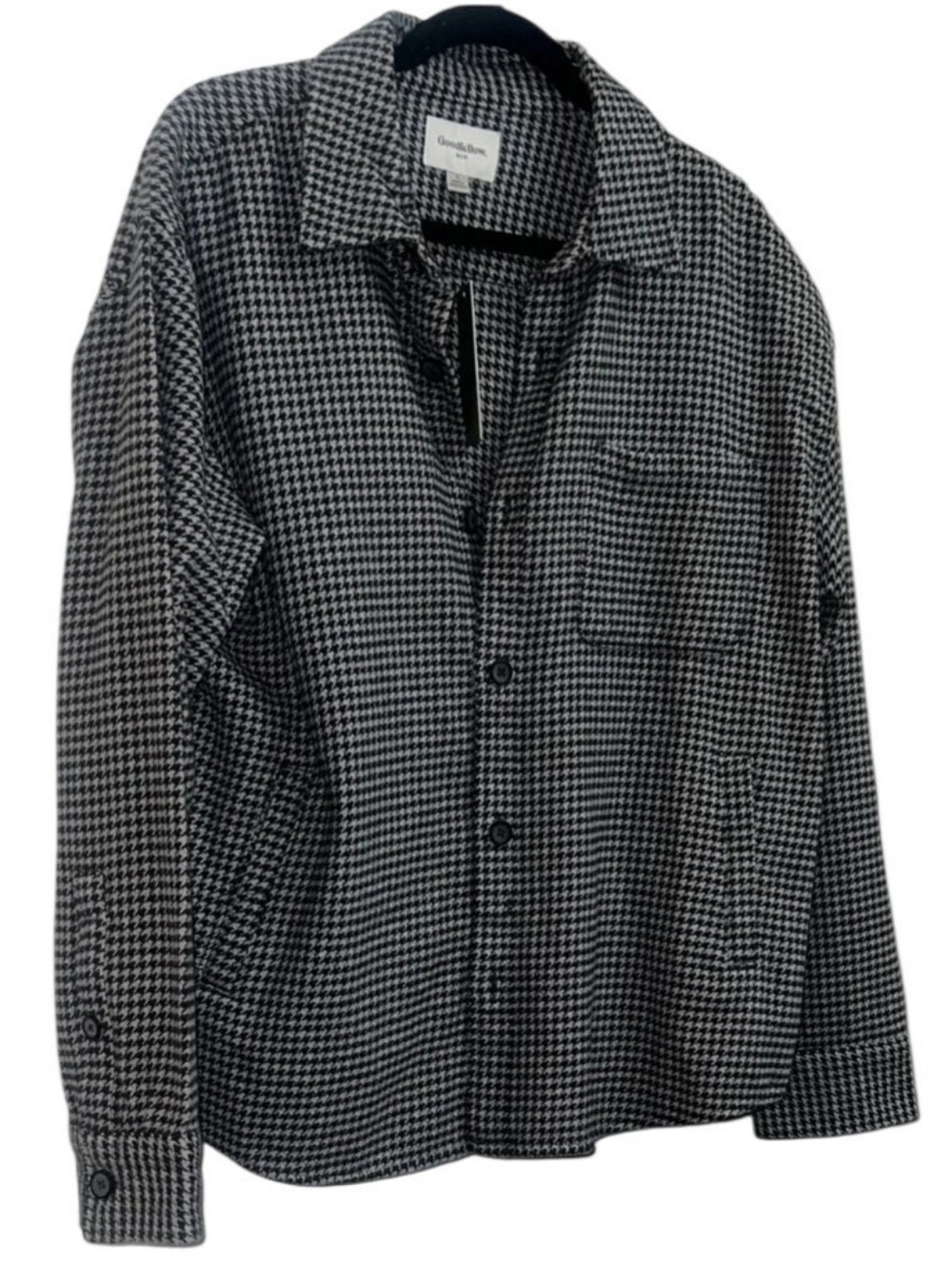 (NWT) Goodfellow & Co. Heavyweight Houndstooth Flannel Shirt Shacket